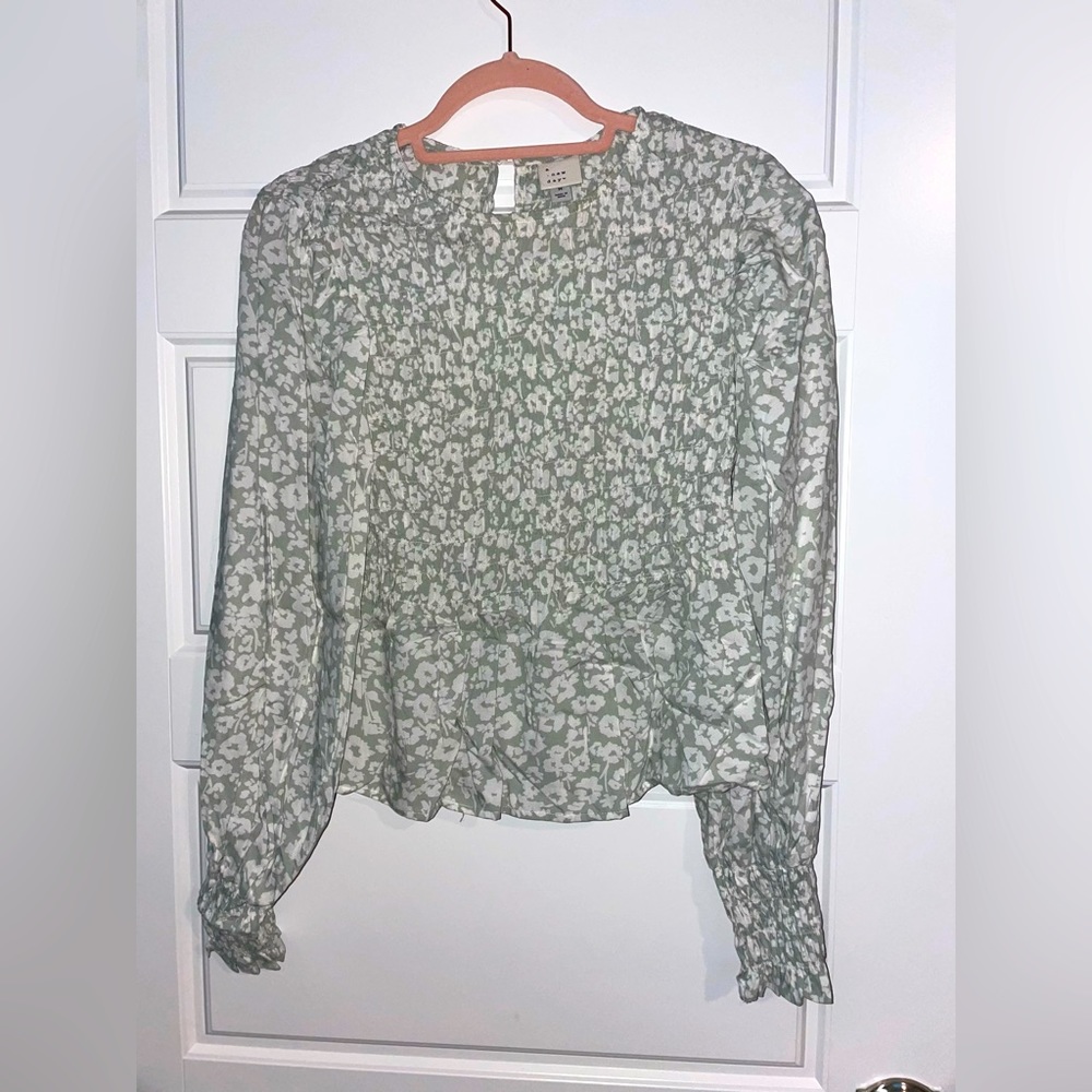 A NEW DAY flower blouse